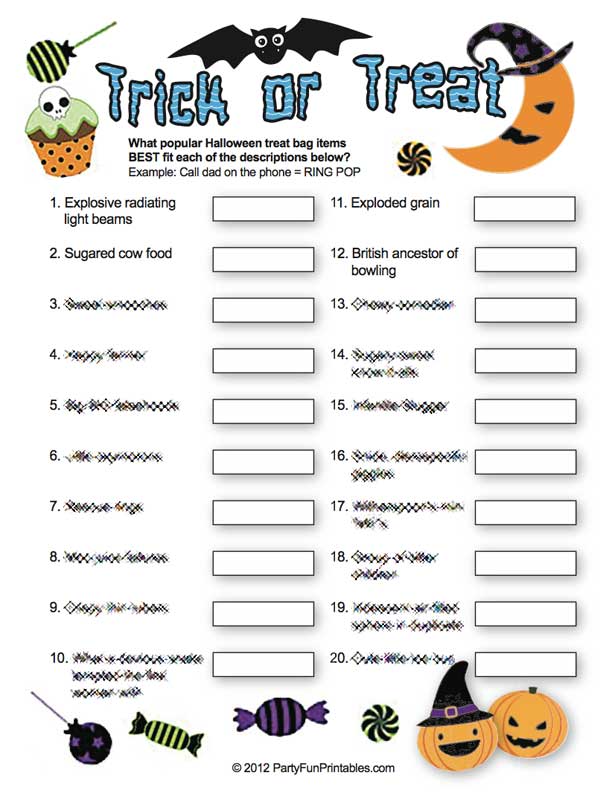 Free Halloween Printable Games For Adults