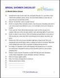 Check list Bridal Showers