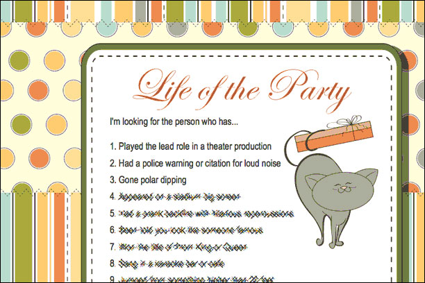 Life of the Party Icebreaker Games