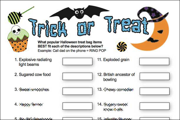 Trick or Treat Game! A Deliciously Fun Halloween Trivia