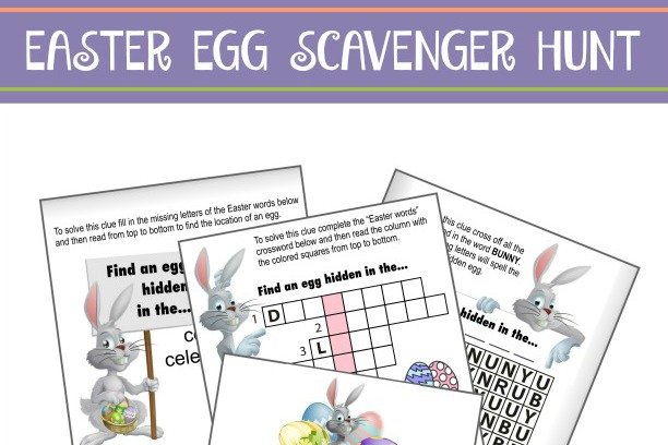 Easter Egg Scavenger Hunt Clues