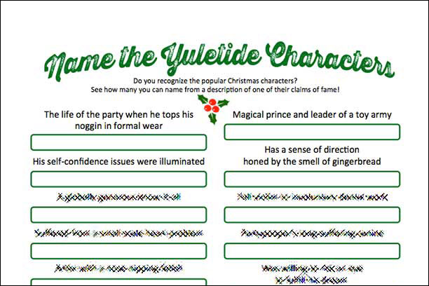 Fun Christmas Trivia Game